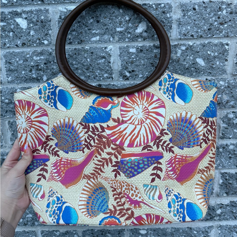 Colorful Seashell Patterned Women's Bag